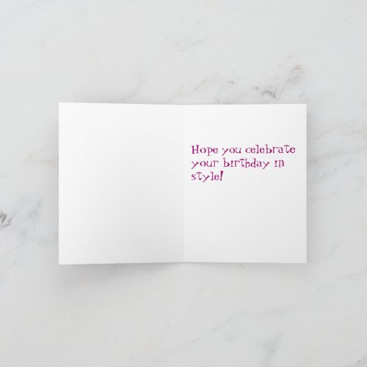 Bowieとの誕生日 カード (内部)