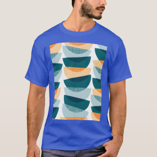 Bowl交差白い背景グリーンパインora Tシャツ