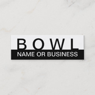 BOWL (はっきりした色をカスタマイズ可能) スキニー名刺