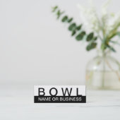 BOWL (はっきりした色をカスタマイズ可能) スキニー名刺 (スタンド正面)