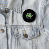 Bowl-a-saurus Rex Funny Dinosaur Bowling Humor Pun 缶バッジ (インサイチュ)