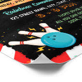 Bowl-a-thon資金集めチラシのポスターテンプレート ポスター (角)