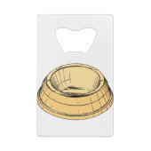 Bowl Dish Pet Cat Plate Empty Food Dog Peach クレジットカード栓抜き (裏面)