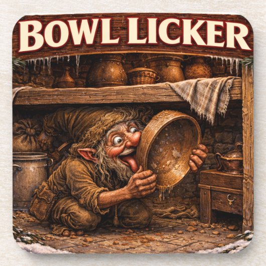 Bowl Licker Icelandic Yule Lad コースター (正面)