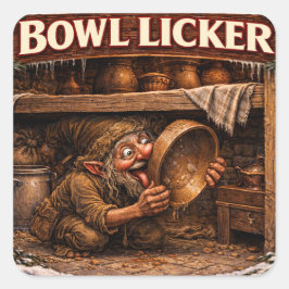 Bowl Licker Icelandic Yule Lad スクエアシール