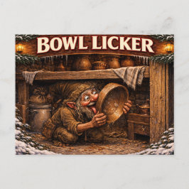 Bowl Licker Icelandic Yule Lad ポストカード