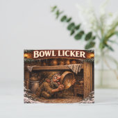 Bowl Licker Icelandic Yule Lad ポストカード (スタンド正面)