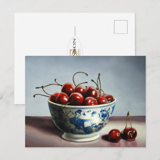 Bowl of Cherries Postcard ポストカード (正面/裏面)