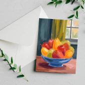 Bowl of Fruit Watercolor Painting ポストカード