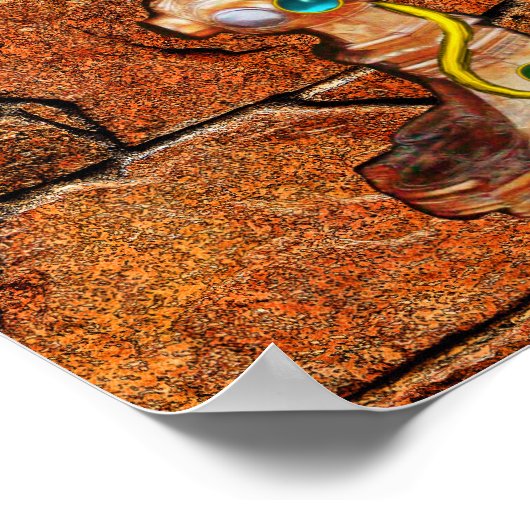 BOWL OF HYGEIA MONOGRAM Medicine, Pharmacy ポスター (角)