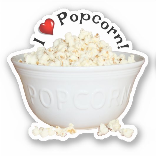 Bowl of Popcorn シール (正面)