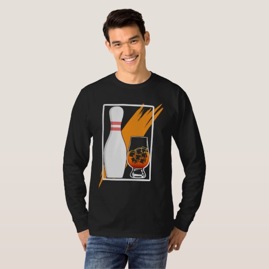 Bowl Pin and Whiskey Weekend Tシャツ (正面フル)