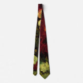 Bowl with牡丹とバラby Vincent van ゴッホ ネクタイ (裏面)