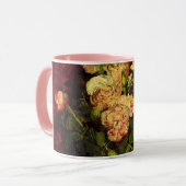 Bowl with牡丹とバラby Vincent van ゴッホ マグカップ (正面左)