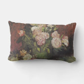 Bowl with牡丹とバラby Vincent van ゴッホ ランバークッション (裏面)