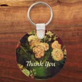 Bowl with Peonies and Boles, Vincent van ゴッホ キーホルダー (正面)