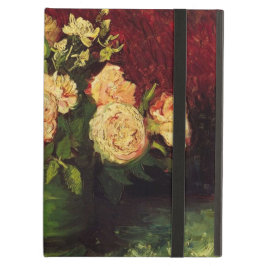 Bowl with Peonies and Boles, Vincent van ゴッホ iPad Airケース