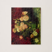 Bowl with Peonies and Roses by Vincent van Gogh ジグソーパズル (縦)