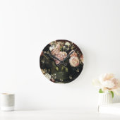 Bowl with Peonies and Roses - Gogh ラウンド壁時計 (ホーム)