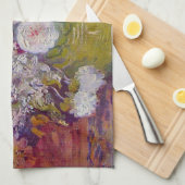 Bowl with Sunflowers and Boles by Vincent van ゴッホ キッチンタオル (四つ折り)