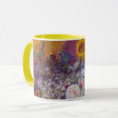 Bowl with Sunflowers and Boles by Vincent van ゴッホ マグカップ (正面左)