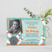 「Bowled Over」パーティの招待状-男の子 招待状 (スタンド正面)