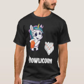 Bowler Bowling Unicorn Strike Bowling Pin Bowling  Tシャツ (正面)