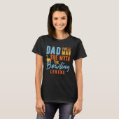 Bowler Dad Man The Myth The Bowling Legend Tシャツ (正面フル)