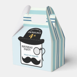 Bowler Hat and Monocle 4"w x 2.5"l x 5"h Birthday フェイバーボックス