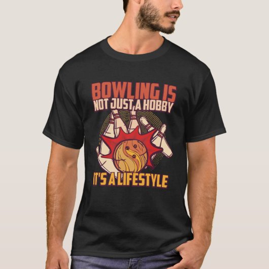 Bowler Hobby Bowling Player Tシャツ (正面)