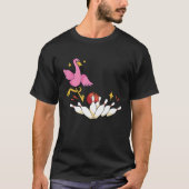 Bowler Strike Bowling Team Bowling Pins Flamingo B Tシャツ (正面)