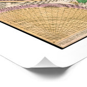 BOWLES New & Accurate Map of the World by Dialing ポスター (コーナー)