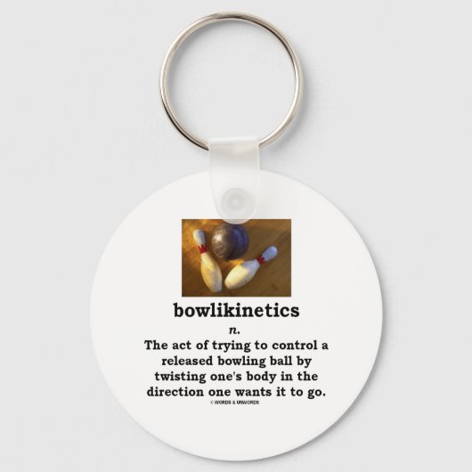 Bowlikinetics -体をひねる名詞行為 キーホルダー (正面)