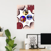 Bowling 11th Birthday Photo Collage Poster ポスター (ホームオフィス)