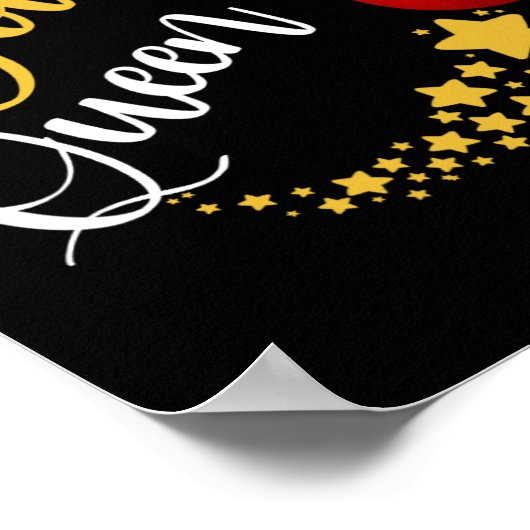 Bowling Alley Bowl Pins Bowler Queen Women Gift Bo ポスター (角)