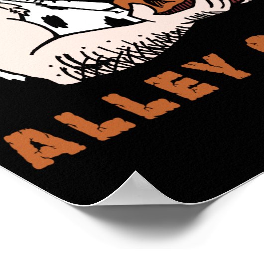 Bowling Alley Oops Caveman  ポスター (角)