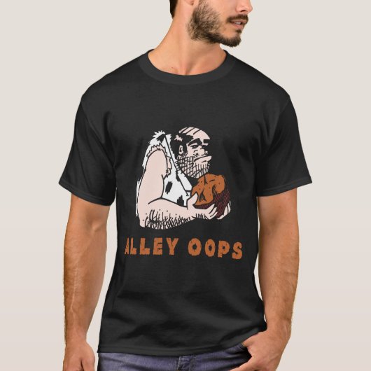 Bowling Alley Oops Caveman  Tシャツ (正面)