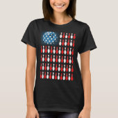 Bowling America Flag  Bowling Players &  Costume Tシャツ (正面)