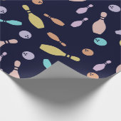 Bowling and Ball Pattern ラッピングペーパー (角)