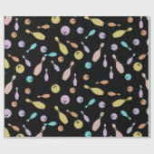 Bowling and Ball Pattern ラッピングペーパー (フラット)