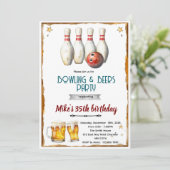 Bowling and beer party Invitation 招待状 (スタンド正面)
