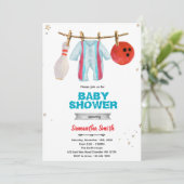 Bowling baby shower party invitation 招待状 (スタンド正面)