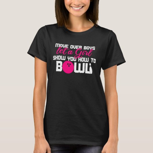 Bowling Ball Game Pins Cool Bowl Perfect  Idea Tシャツ (正面)