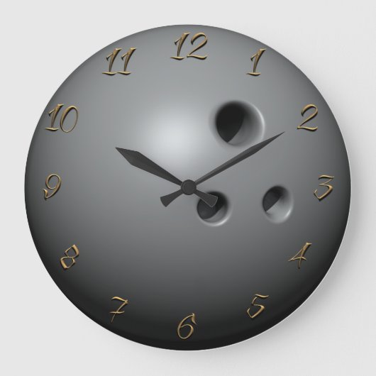 Bowling ball large clock ラージ壁時計 (正面)