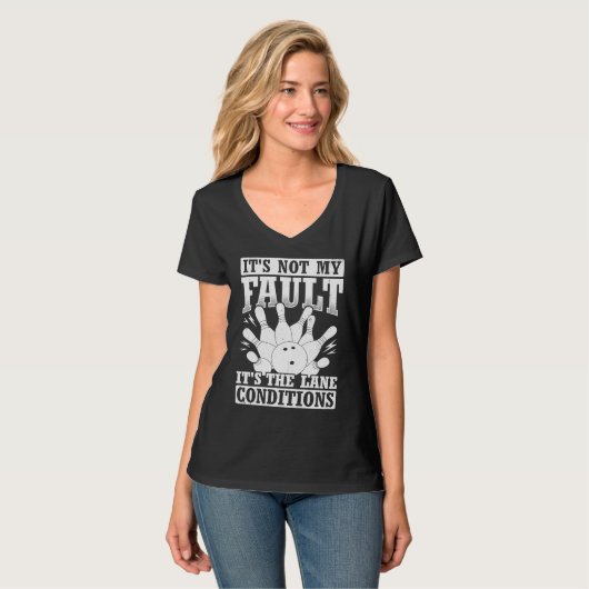 Bowling Ball Pin Bowler Strike Bowling Fanatic Bow Tシャツ (正面フル)