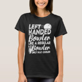 Bowling Ball Pin Bowler Strike Bowling Fanatic Bow Tシャツ (正面)