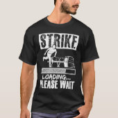 Bowling Ball Pin Bowler Strike Bowling Fanatic Bow Tシャツ (正面)
