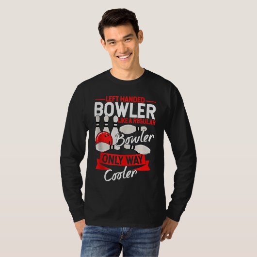 Bowling Ball Pin Bowler Strike Bowling Fanatic Bow Tシャツ (正面フル)
