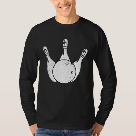Bowling Ball Pin Bowler Strike Bowling Legend Bowl Tシャツ (正面)