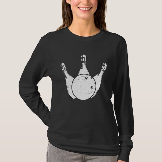 Bowling Ball Pin Bowler Strike Bowling Legend Bowl Tシャツ (正面)